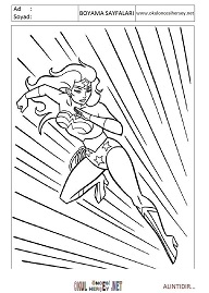 wonder-woman boyama sayfaları